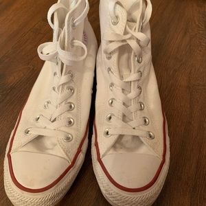 White Hightop Converse